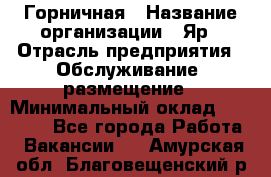 Горничная › Название организации ­ Яр › Отрасль предприятия ­ Обслуживание, размещение › Минимальный оклад ­ 15 000 - Все города Работа » Вакансии   . Амурская обл.,Благовещенский р-н